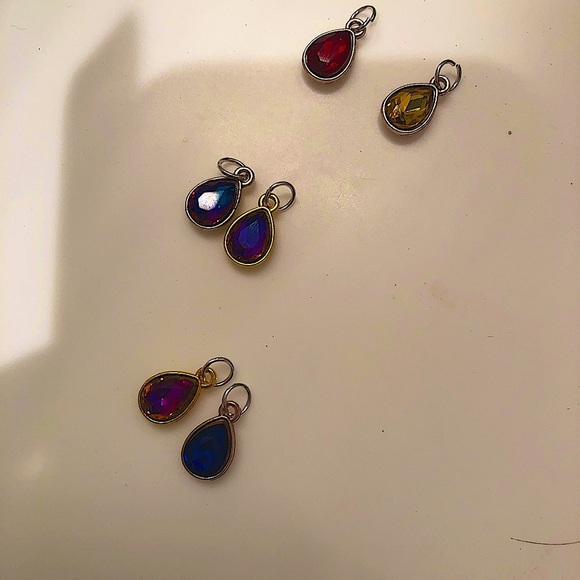 unbranded Jewelry - 1pc NEW Faceted Stone Bezel Teardrop Multi Oval DIY Fashion Jewelry Pendants